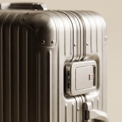 Detail of the corner cap and TSA latch
