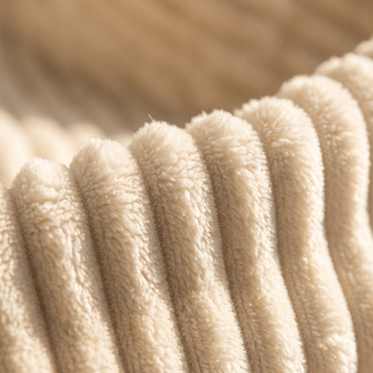 Close detail of the corduroy ribbing