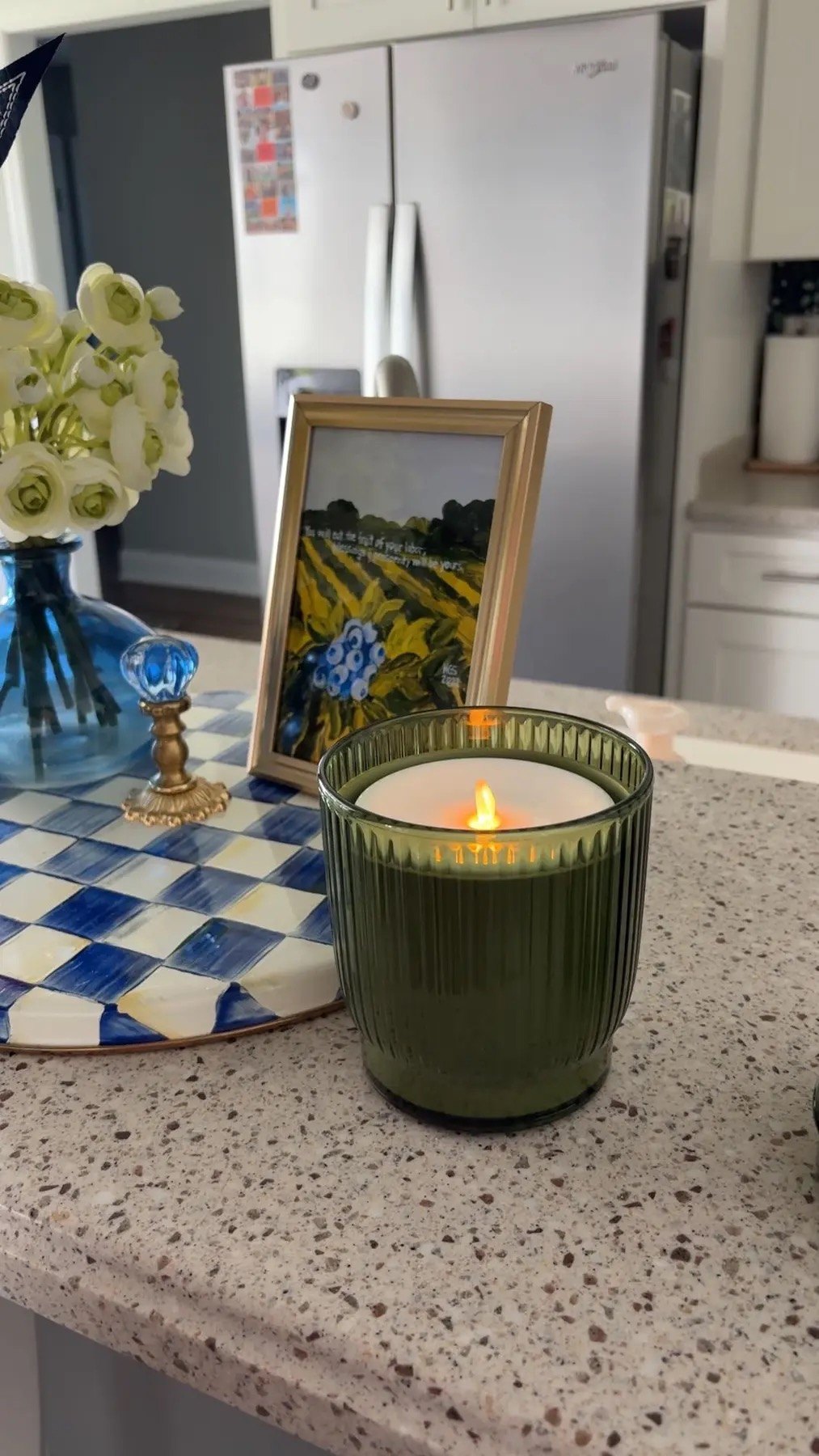 The Kōdō Candle — Ribbed Olive