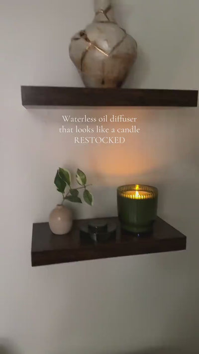 The Kōdō Candle lit on a shelf
