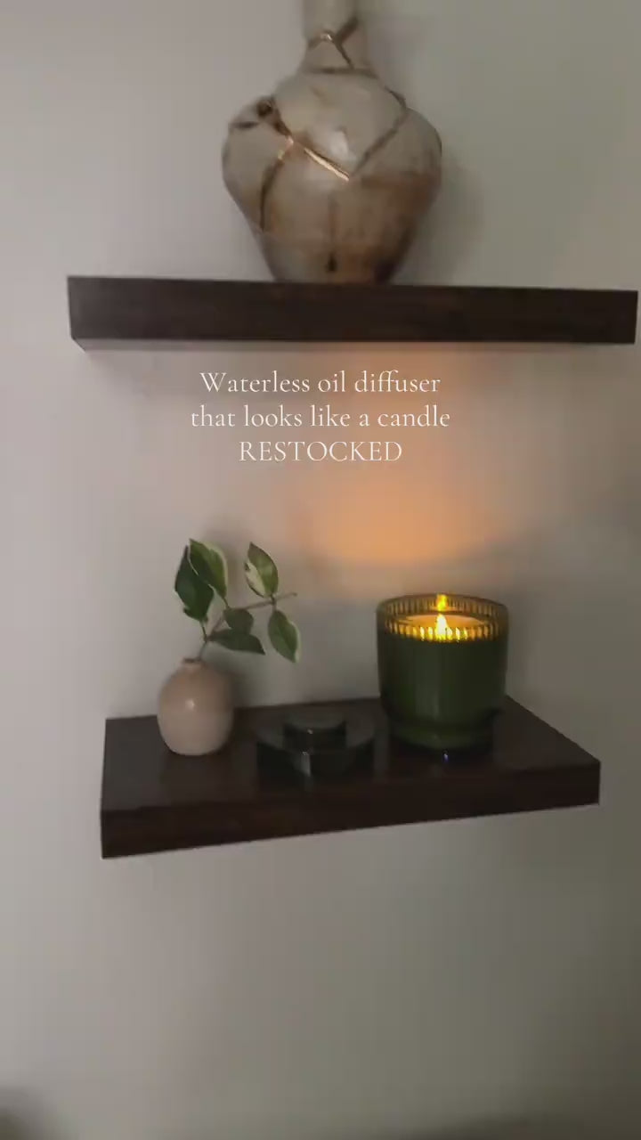 The Kōdō Candle lit on a shelf